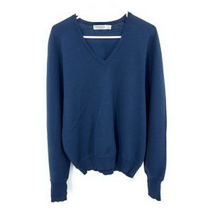 Bullock‎ & Jones Men's V-Neck Pullover Sweater Blue Sz XL
